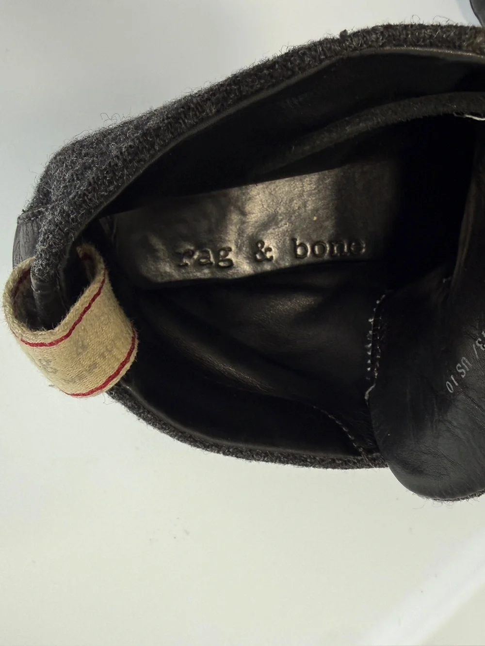 RAG & BONE Black Leather Chukka
